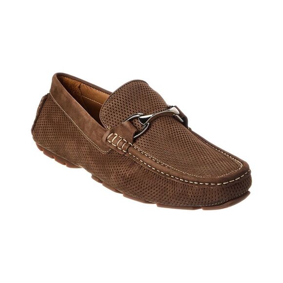 Donald Pliner Dorion Leather Loafer, Brown - Picture 1 of 5